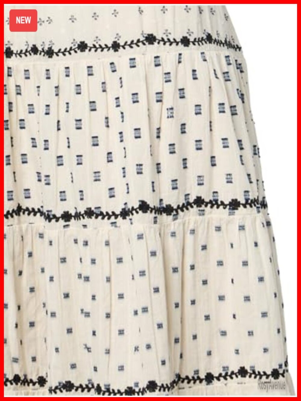 Textured Patchwork High Rise Maxi Skirt Formal Spring Summer Weekend - Picture 2 of 2